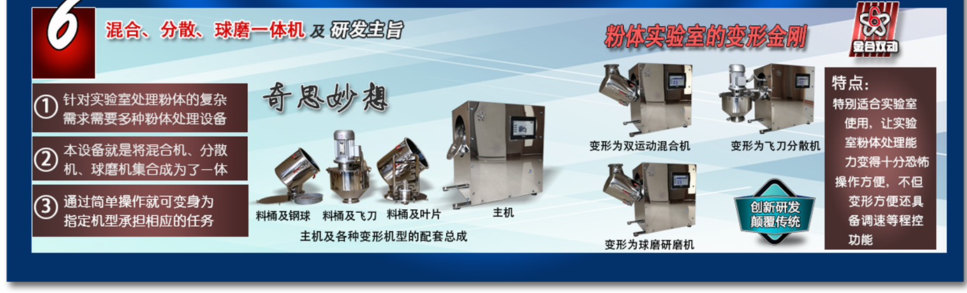 雙運動實驗室臺式小型混合機