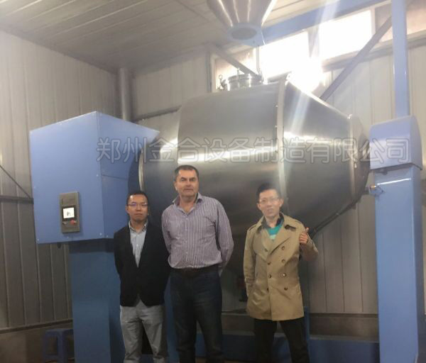 JHX1500L臥式混合機(jī)成套生產(chǎn)線發(fā)往客戶工廠